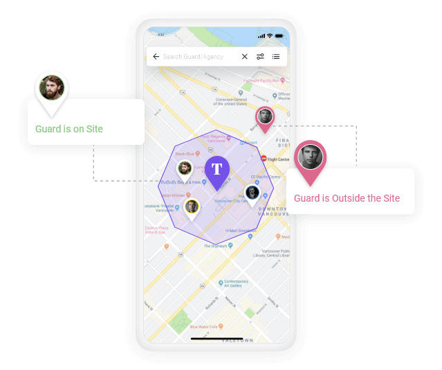 multi-site security management with mobile patrol app